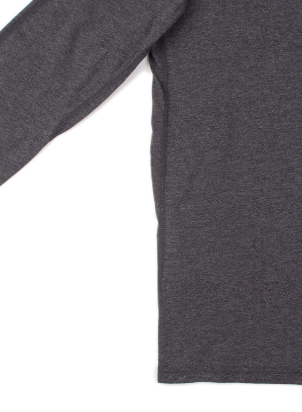 Reigning Champ Ringspun Jersey Long Sleeve Henley H. Charcoal Reigning Champ Ringspun Jersey Long Sleeve Henley H. Charcoal