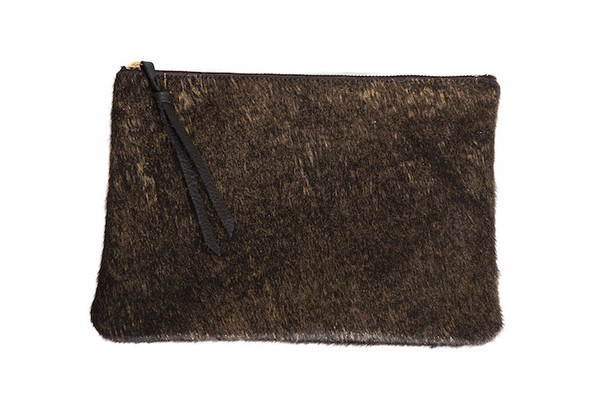 Oliveve queenie in black and gold hair calf Oliveve queenie in black and gold hair calf