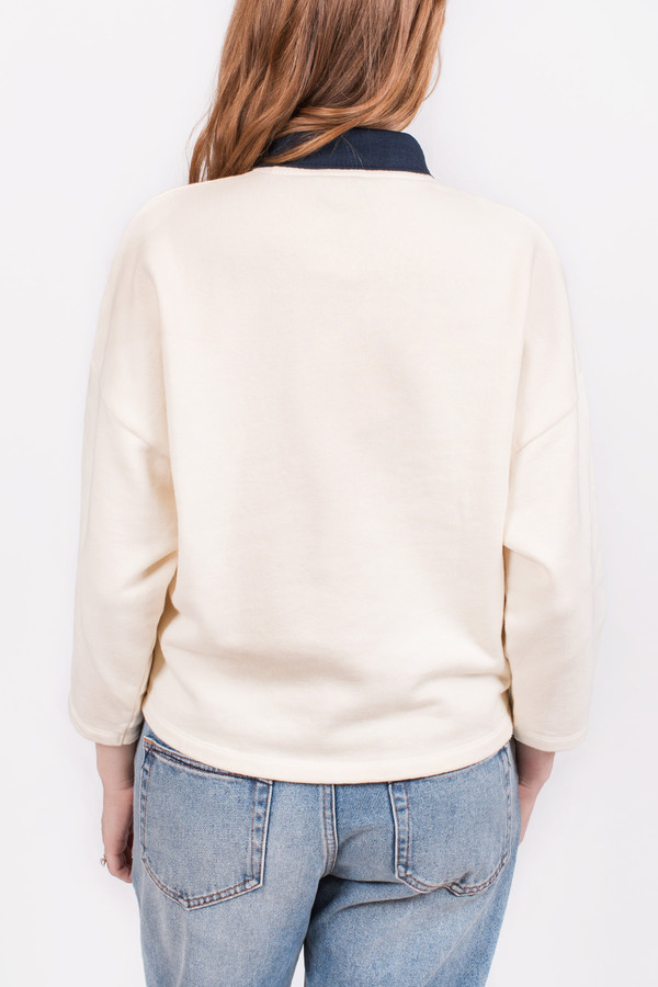 Maison Kitsune Polo Cropped Sweatshirt Maison Kitsune Polo Cropped Sweatshirt