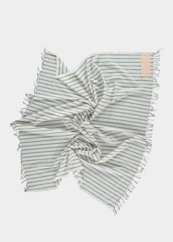 Study NY Blue Stripe Square Scarf Study NY Blue Stripe Square Scarf