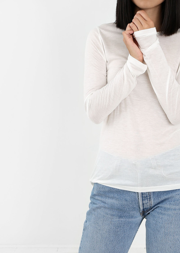 Baserange Off White Long Sleeve Tee Baserange Off White Long Sleeve Tee