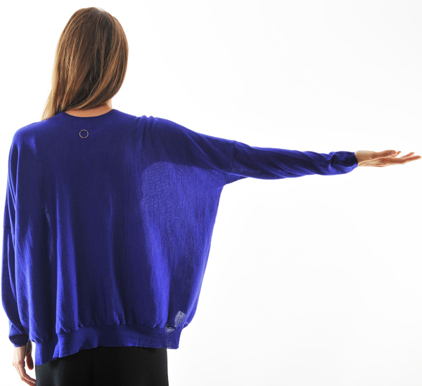 Oyuna Knitted Purple Wool and Silk Pullover by Oyuna Oyuna Knitted Purple Wool and Silk Pullover by Oyuna