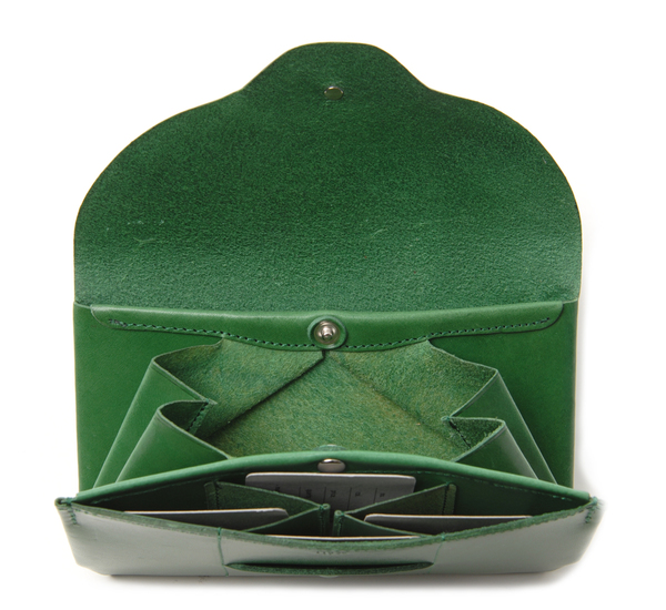 i ro se Green Ric Rac Long Wallet i ro se Green Ric Rac Long Wallet