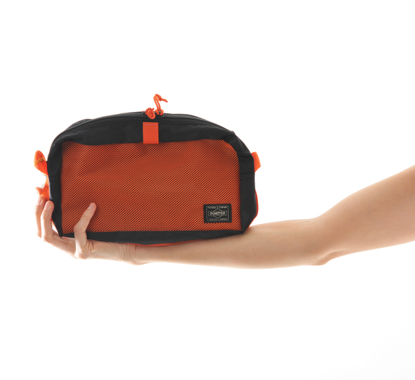 Porter Large Orange Snackpack Pouch Porter Large Orange Snackpack Pouch