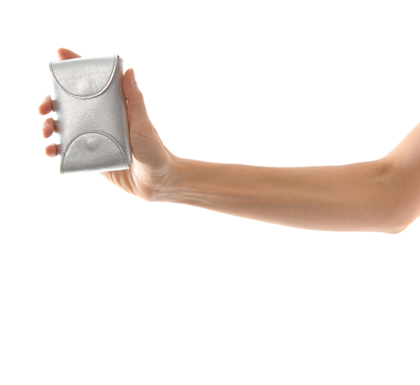 I Ro Se Silver Fold Card Case I Ro Se Silver Fold Card Case
