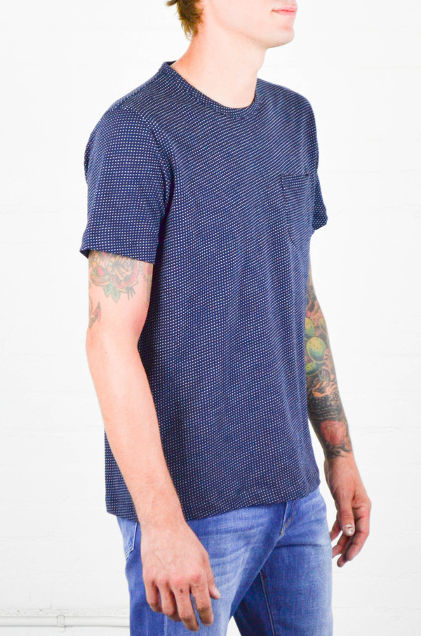 Men's YMC Mini Dot Jersey Blondie Tee Men's YMC Mini Dot Jersey Blondie Tee