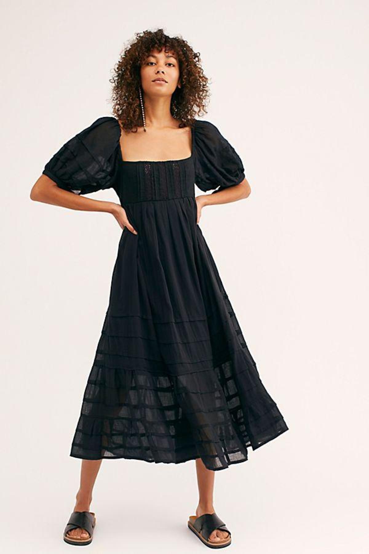 Free People Let's Be Friends Midi Dress 