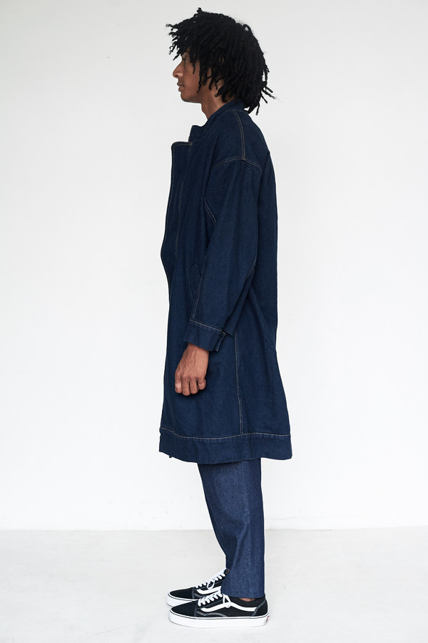 Eckhaus Latta Denim Flasher Coat Eckhaus Latta Denim Flasher Coat