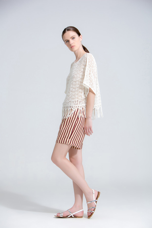 The Korner Crochet Sheer Top with Fringe The Korner Crochet Sheer Top with Fringe