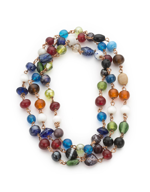 MURANO GLASS BEADED NECKLACE MURANO GLASS BEADED NECKLACE