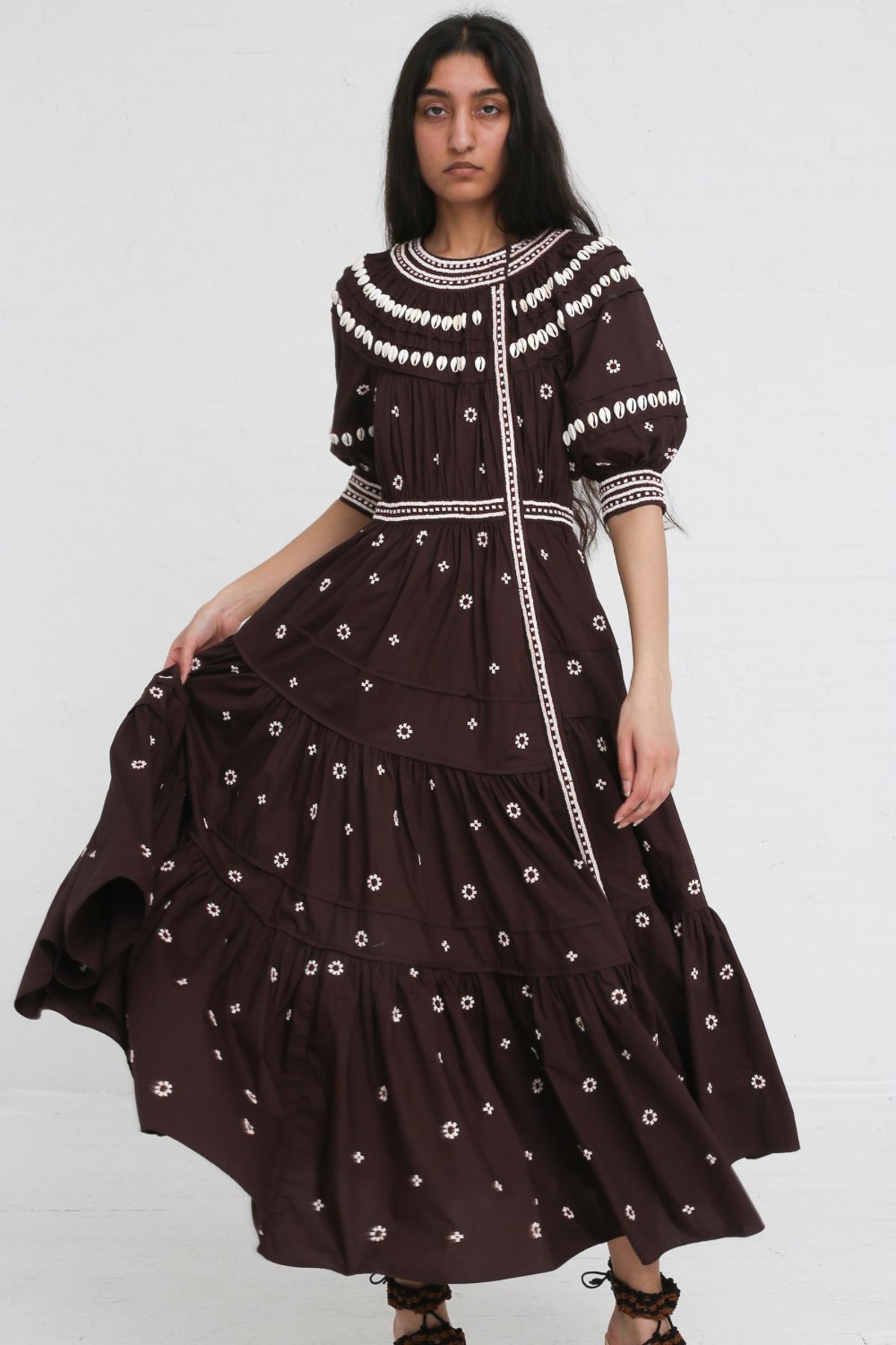 Ulla Johnson Innika Dress - Chocolate 