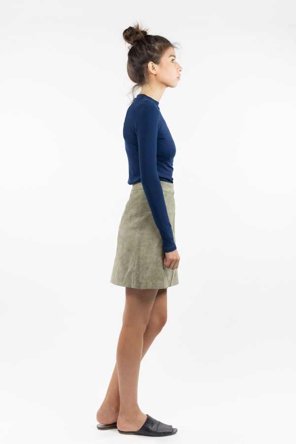 just female Fer Zip Skirt - Litchen Green just female Fer Zip Skirt - Litchen Green