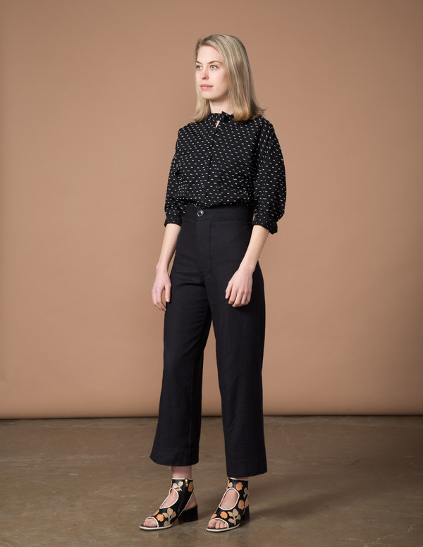 SBJ Austin Isabel Top - Black/White Swiss Dot SBJ Austin Isabel Top - Black/White Swiss Dot