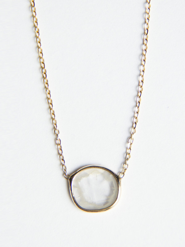 Vale Large Diamond Slice Necklace Vale Large Diamond Slice Necklace
