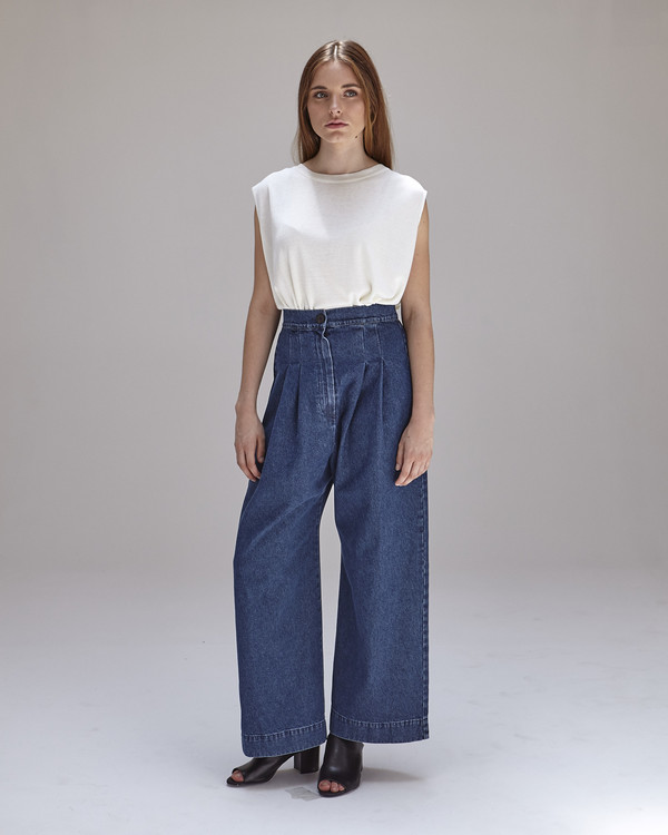 Ilana Kohn Boyd Pants in Denim Ilana Kohn Boyd Pants in Denim
