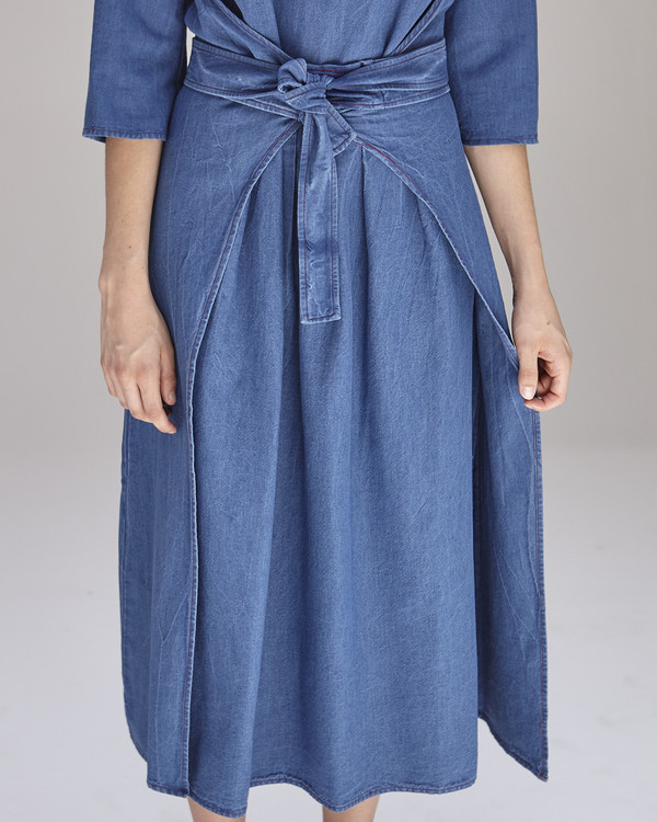 Caron Callahan Hester Dress in Indigo Caron Callahan Hester Dress in Indigo