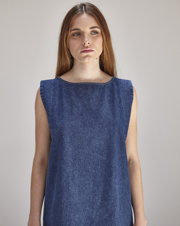 Ilana Kohn Kate Mini Dress in Denim Ilana Kohn Kate Mini Dress in Denim
