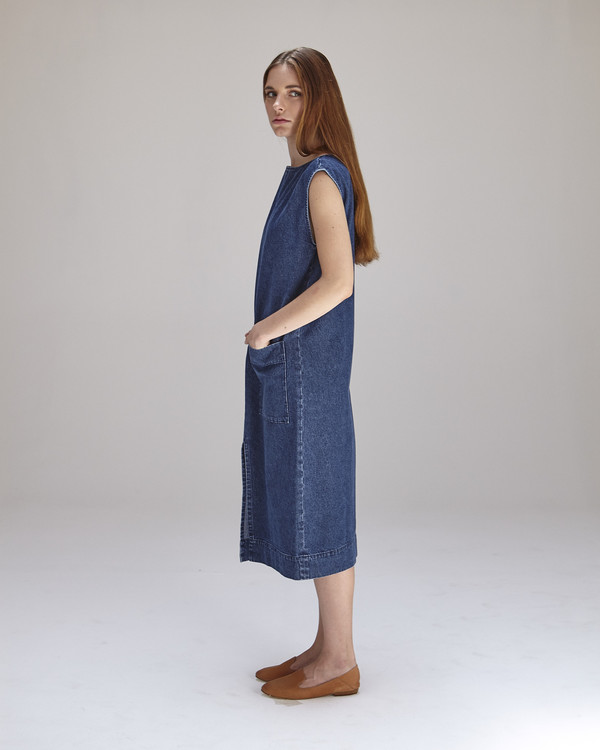Ilana Kohn Lilly Dress in Denim Ilana Kohn Lilly Dress in Denim