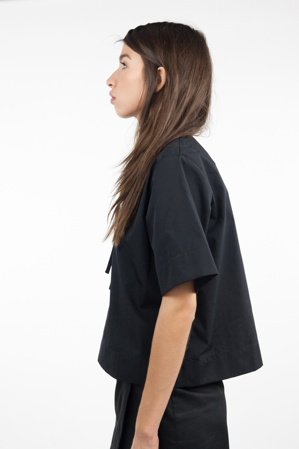 Toit Volant Voila Tie Top - Black Toit Volant Voila Tie Top - Black