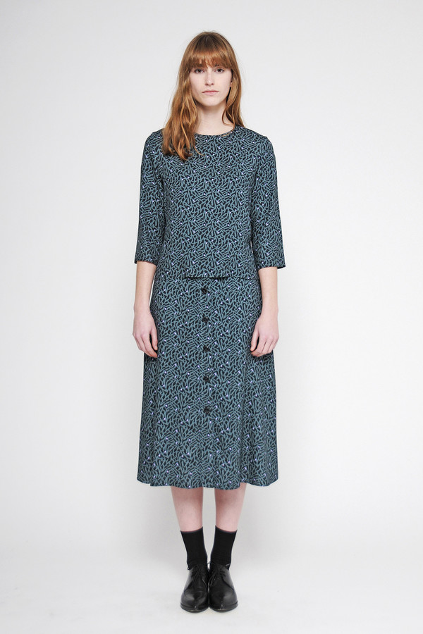 Diarte "Harriet" Printed A-line Midi Skirt Diarte "Harriet" Printed A-line Midi Skirt