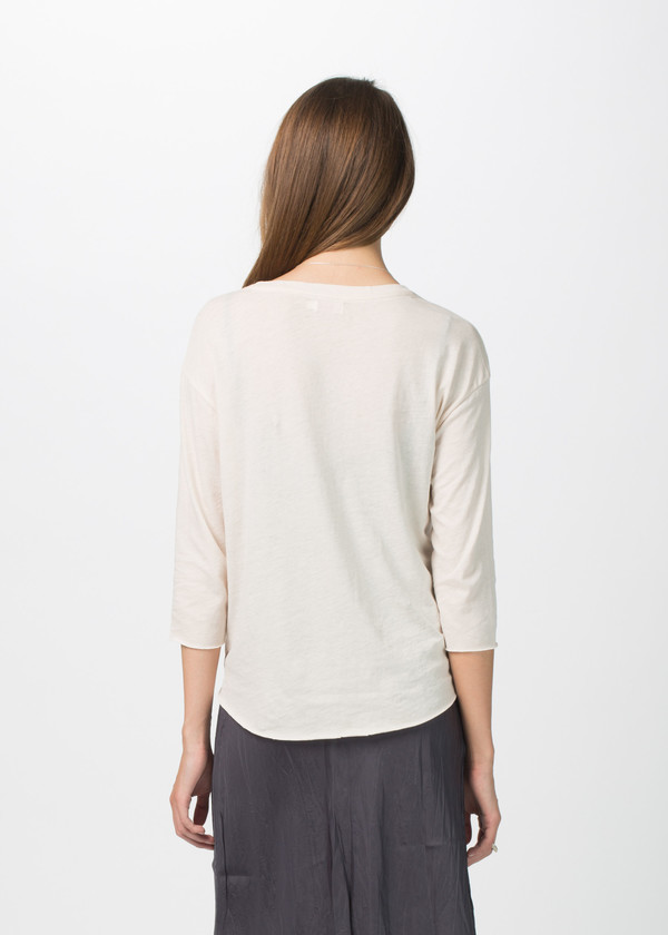 Organic by John Patrick 3/4 Sleeve Crew Neck Tee Organic by John Patrick 3/4 Sleeve Crew Neck Tee