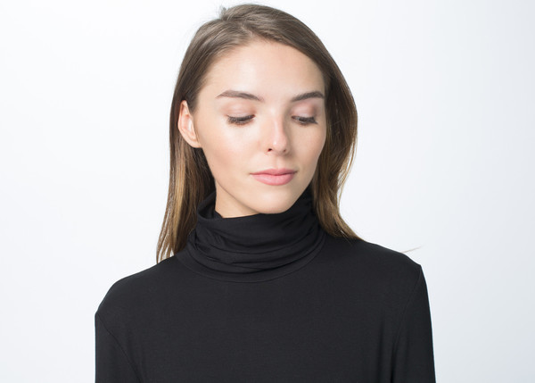 Organic by John Patrick Viscose Turtleneck Dress Organic by John Patrick Viscose Turtleneck Dress