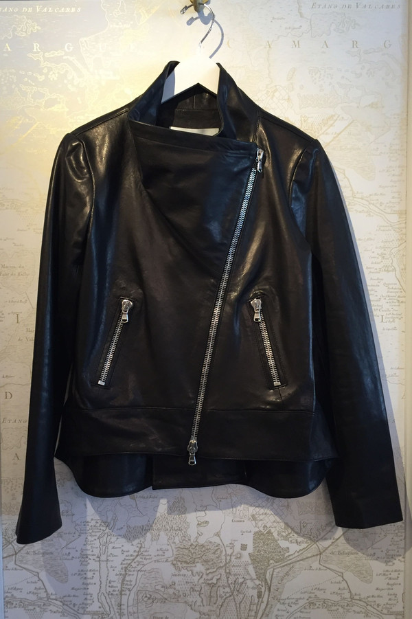 Veronica Beard 'Mission' swing back leather jacket Veronica Beard 'Mission' swing back leather jacket