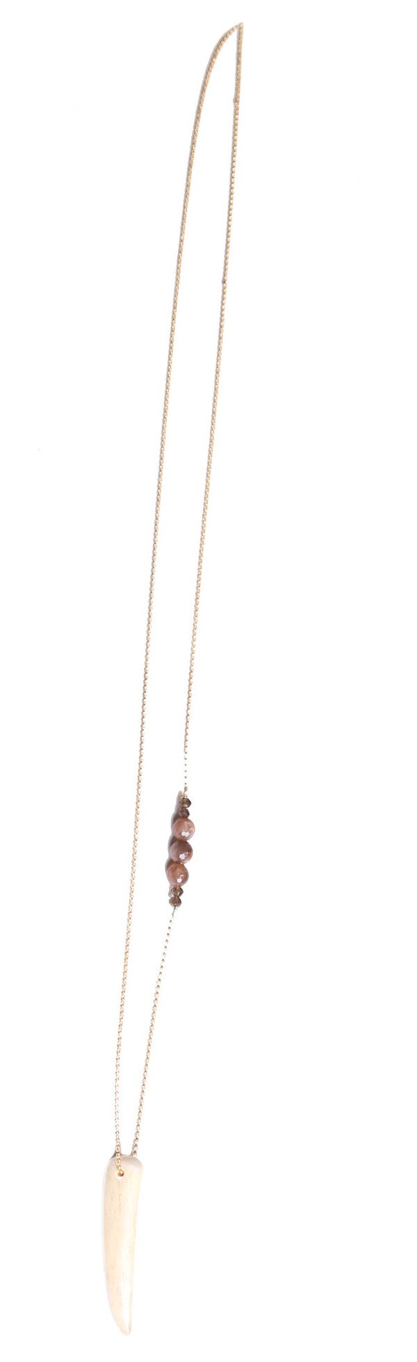 James and Jezebelle Antler & Mix Stones Necklace James and Jezebelle Antler & Mix Stones Necklace