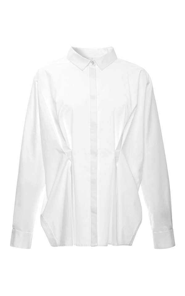 Thakoon Addition - GATHERED FRONT SHIRT Thakoon Addition - GATHERED FRONT SHIRT