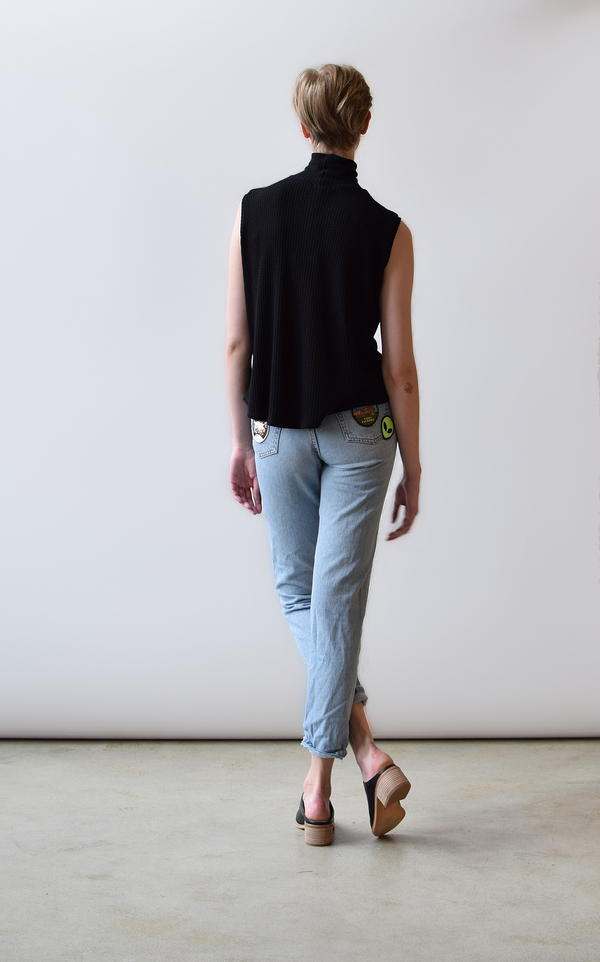 LNA Nessy Sleevess Turtleneck Top LNA Nessy Sleevess Turtleneck Top