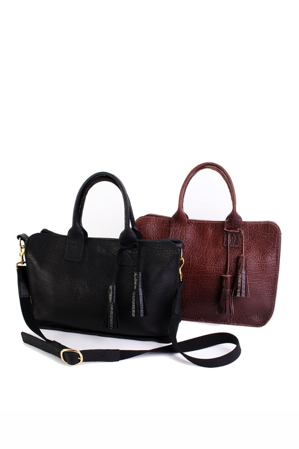 Mill & Bird Arlene tote in black Mill & Bird Arlene tote in black