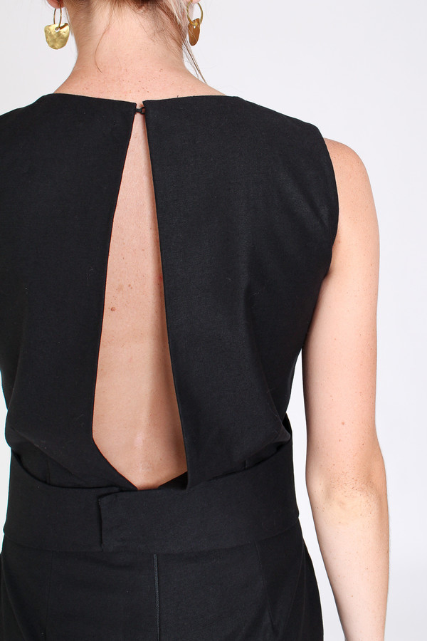 Delfina Balda Atenea jumpsuit in black Delfina Balda Atenea jumpsuit in black