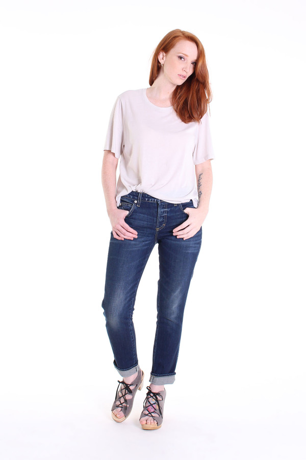 Raquel Allegra Boxy tee in dirty white Raquel Allegra Boxy tee in dirty white