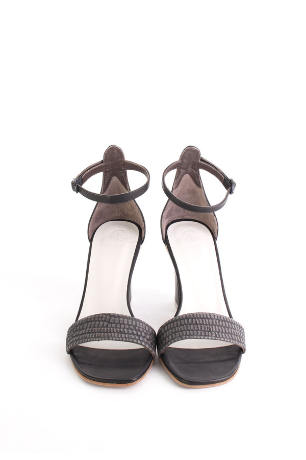Coclico Caper sandal in Tejus Carbone/black Coclico Caper sandal in Tejus Carbone/black