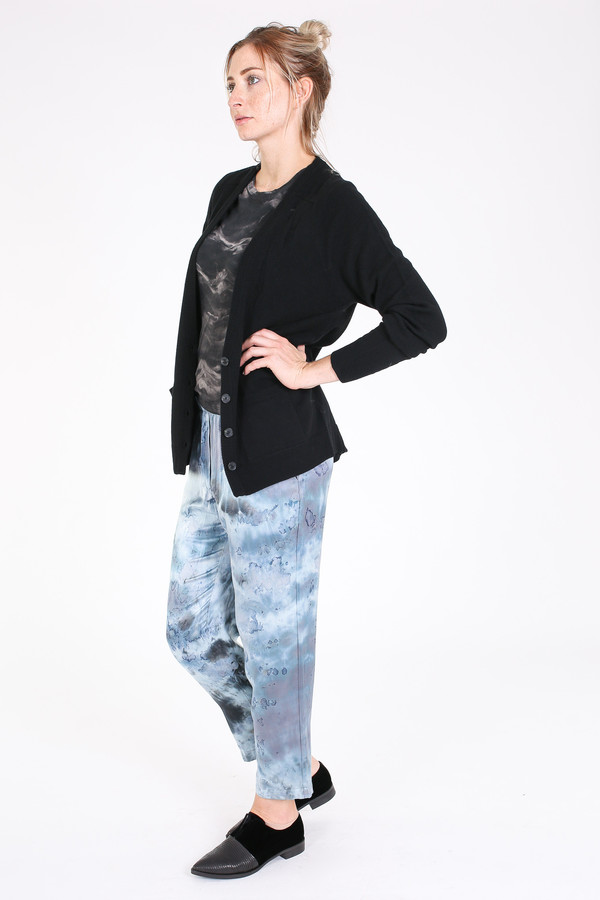 Raquel Allegra Deep v cardigan in black Raquel Allegra Deep v cardigan in black