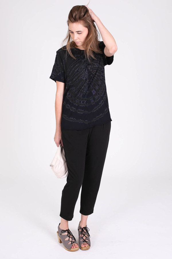 Raquel Allegra Easy pant in black Raquel Allegra Easy pant in black