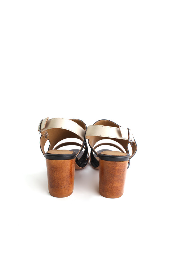 Nina Payne Evan sandals in black/ivory Nina Payne Evan sandals in black/ivory