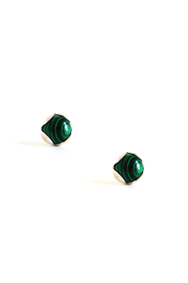 The Things We Keep Gira studs in malachite The Things We Keep Gira studs in malachite