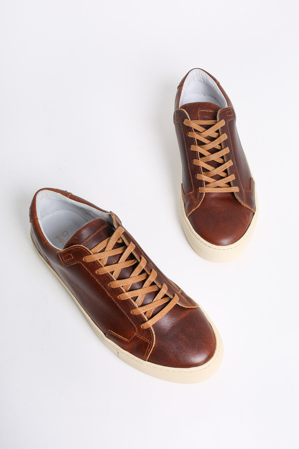 Men's Piola Ica low top sneaker in tobacco Men's Piola Ica low top sneaker in tobacco