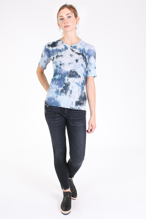 Raquel Allegra Jersey basic tee in midnight Raquel Allegra Jersey basic tee in midnight