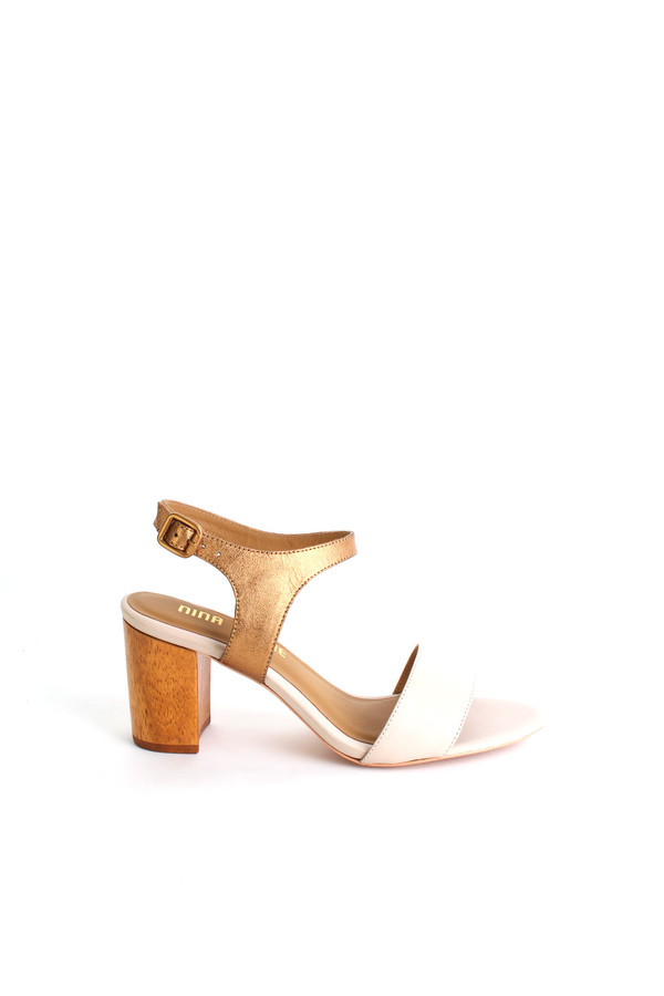 Nina Payne Leonor sandal in cream/bronze Nina Payne Leonor sandal in cream/bronze