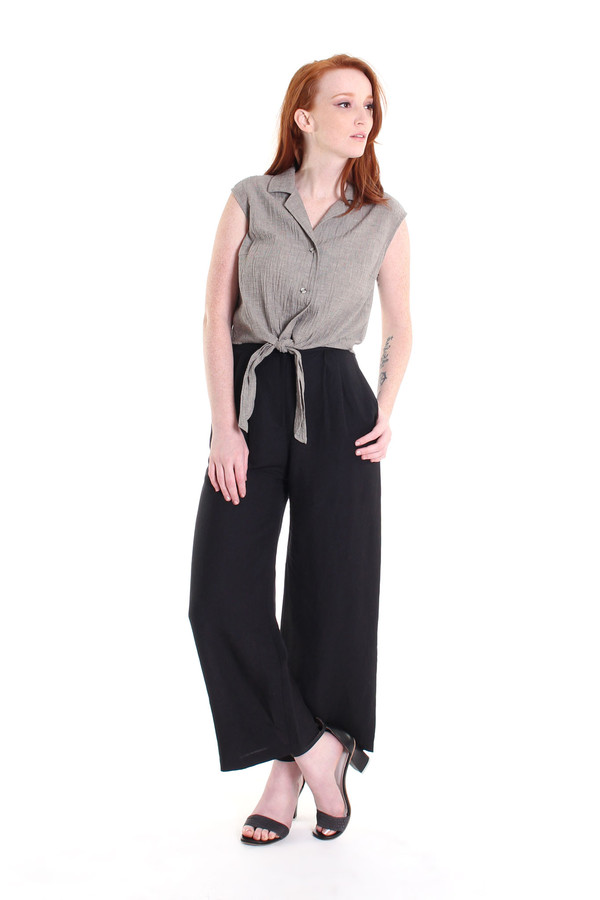Obakki Madras blouse in sand Obakki Madras blouse in sand