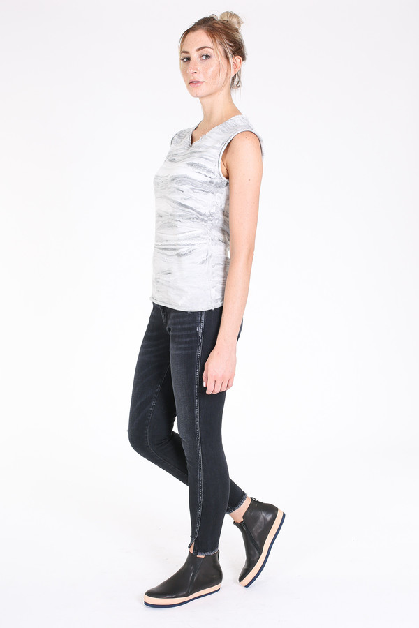 Raquel Allegra Muscle tee in grey Raquel Allegra Muscle tee in grey