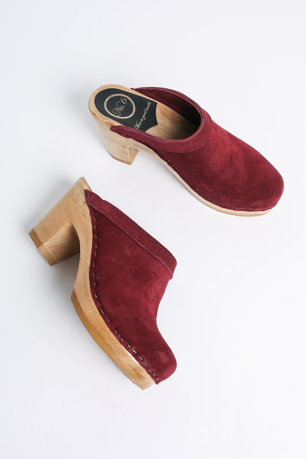 No.6 Store Clogs Old school clog in burgundy No.6 Store Clogs Old school clog in burgundy