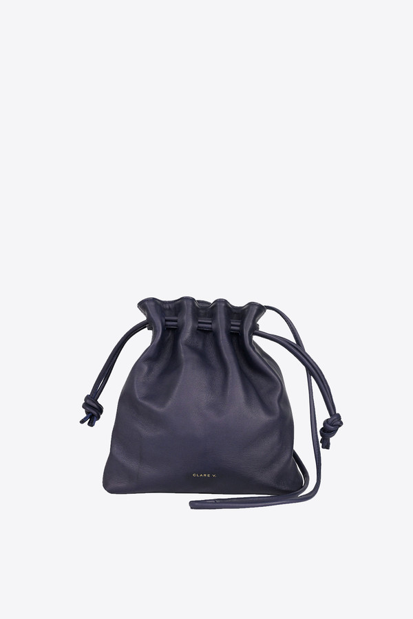 Clare V. Petit henri maison in navy nappa Clare V. Petit henri maison in navy nappa