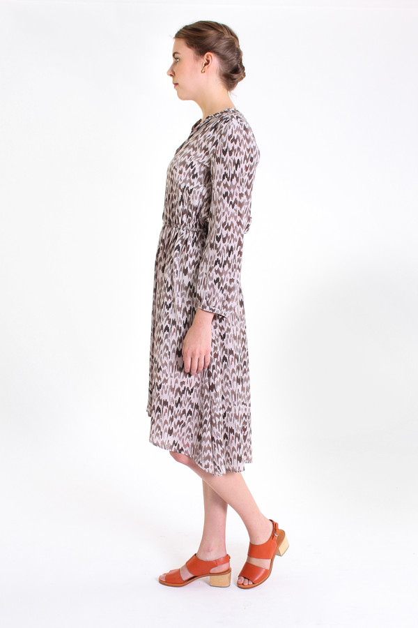 The Podolls Rowan printed dress in hazel The Podolls Rowan printed dress in hazel