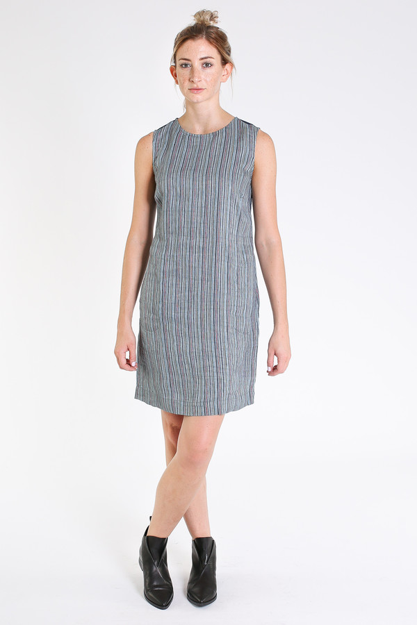 Nuthatch Shift dress in blue combo stripe Nuthatch Shift dress in blue combo stripe
