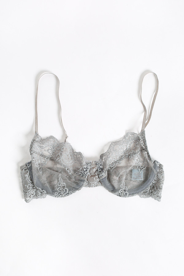 Only Hearts So fine lace underwire bra in heather grey Only Hearts So fine lace underwire bra in heather grey