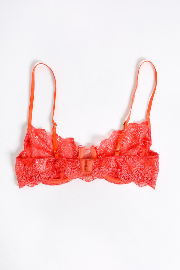 Only Hearts So fine lace underwire bra in papaya Only Hearts So fine lace underwire bra in papaya