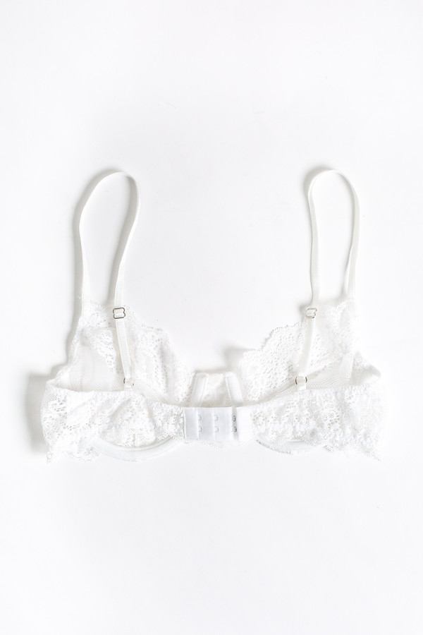 Only Hearts So fine lace underwire bra in white Only Hearts So fine lace underwire bra in white